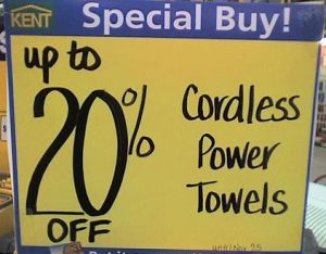 Power towels